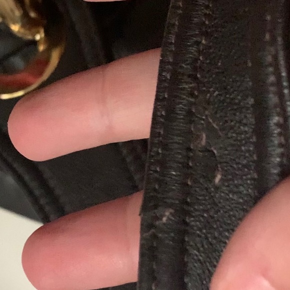 GOLDENBLEU Black Leather Shoulder Bag - Picture 6 of 11